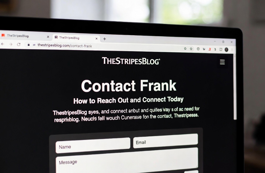TheStripesBlog Contact Frank: How to Reach Out and Connect Today thestripesblog contact frank