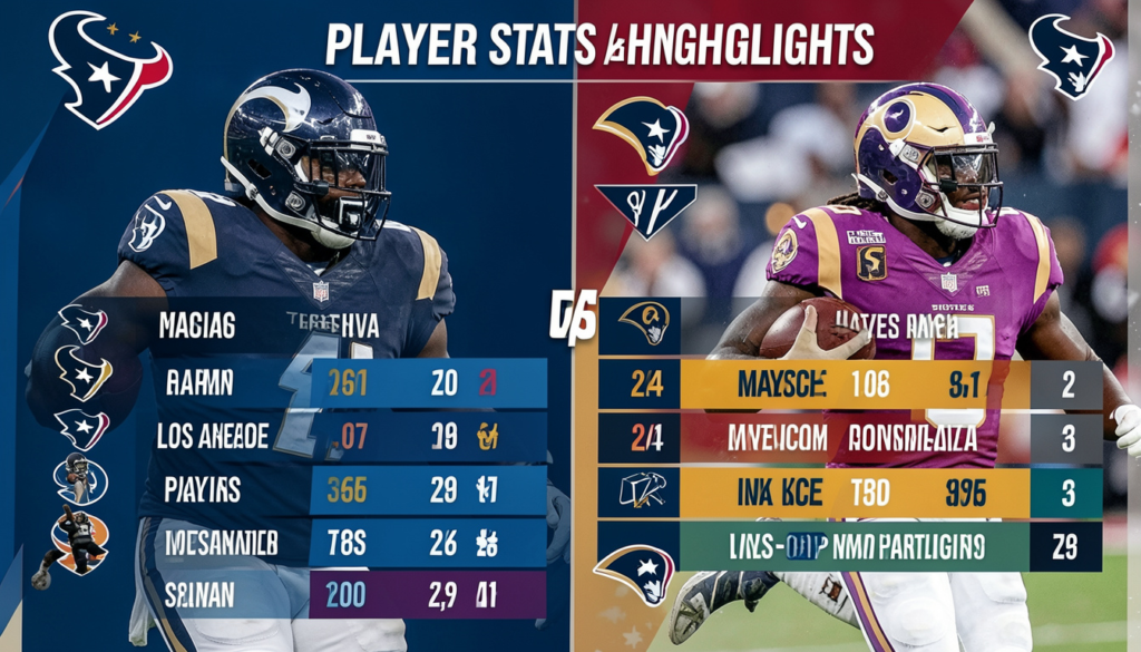 Houston Texans vs Los Angeles Rams Match Player Stats & Highlights Houston Texans vs Los Angeles Rams Match Player Stats
